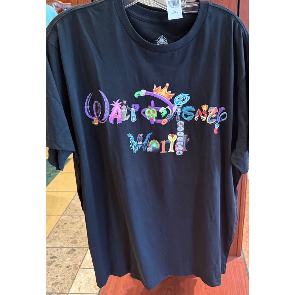 Disney Parks 2025 Halloween Villains Walt Disney World T Shirt All Sizes Black